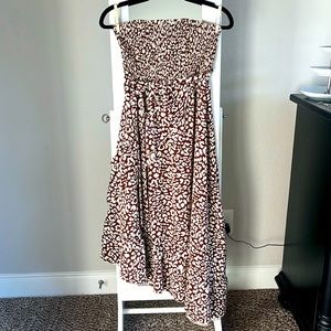 Strapless maxi dress, small